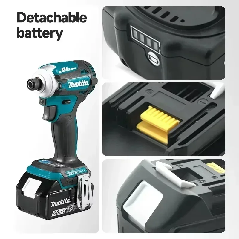 DTD172 Battery 100% Genuine Makita 18V Chargeable Battery 5Ah/5000mAh Replacement for BL1840 BL1830B 18650 Makita Tool Battery