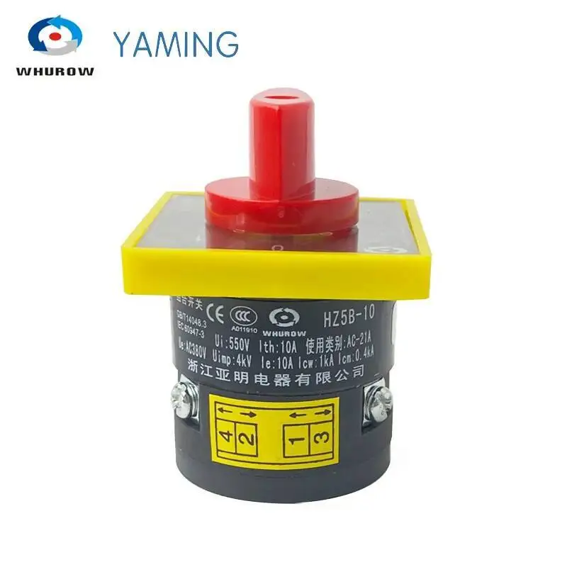 HZ5B-10C001/1 캠 스위치 ON-OFF 2 위치 10A 3kw 단상 전환 로터리 범용 스위치
