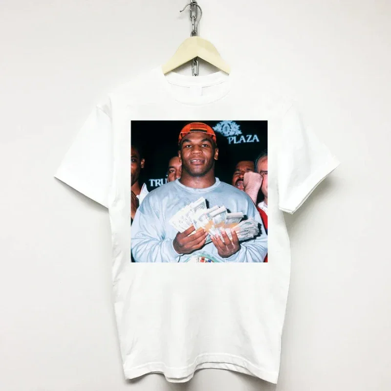 تي شيرت قطني مطبوع عليه Boxing Legend - تي شيرت كاجوال بأكمام قصيرة ورقبة دائرية للجنسين للرجال والنساء (مقاسات S-3XL) قميص رياضي صيفي