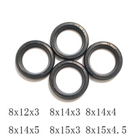 Small-size Skeleton Oil Seal NBR  ID 8mm 8x12x2 8x12x3 8x14x3 8x14x4 8x14x5  8x15x4.5