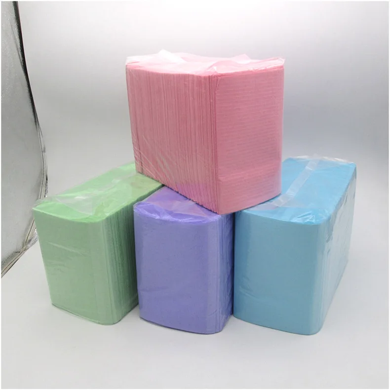 disposable-colored-dental-bibs-drapes-poly-backed-paper-tie-free-waterproof-suitable-for-dental-beauty-use-or-as-table-mats