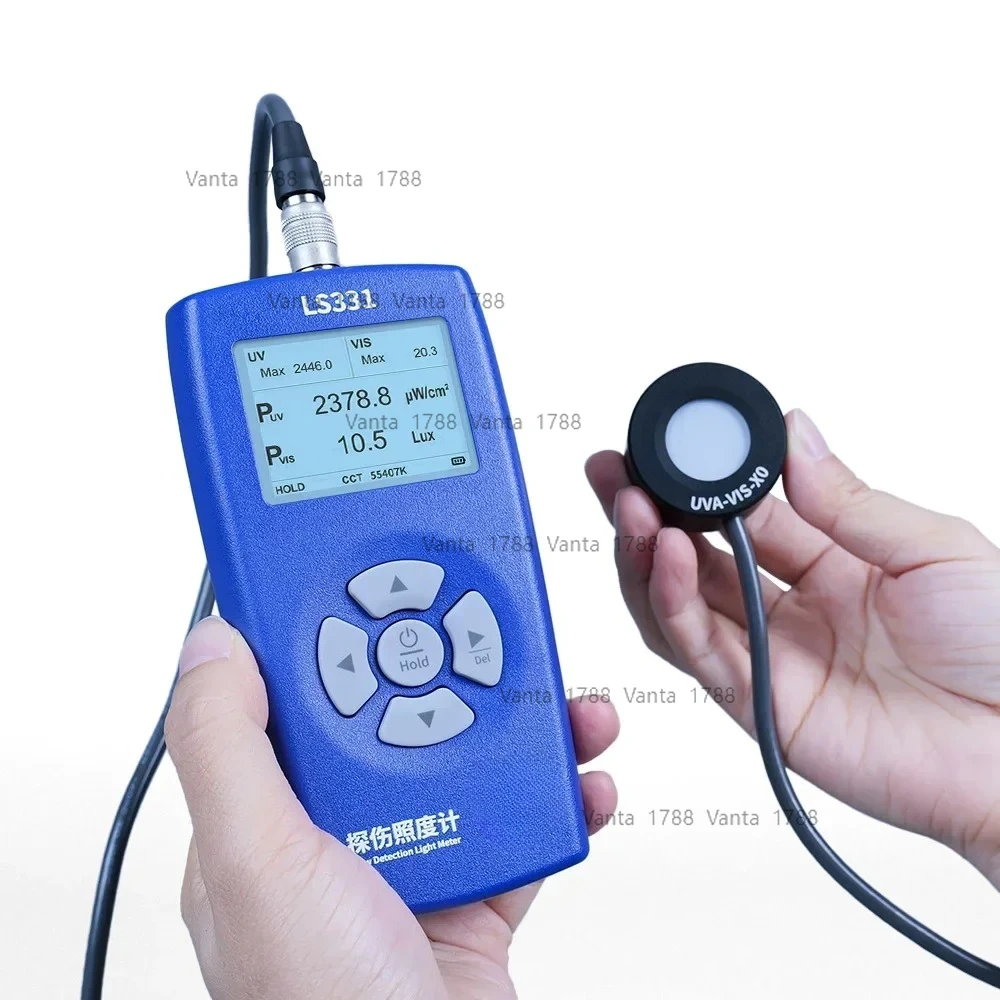 

LS331 Измеритель света дефектоскопа 365 нм УФ-радиометр Люкс Тестер Цифровой измеритель черного света
