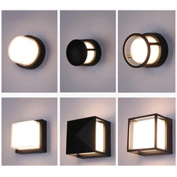 Led Outdoor Wall Light Waterproof IP65 No Motion Sensor Led Outdoor Lighting Porch Lights Balcony Garden Light Outdoor Wall Lamp