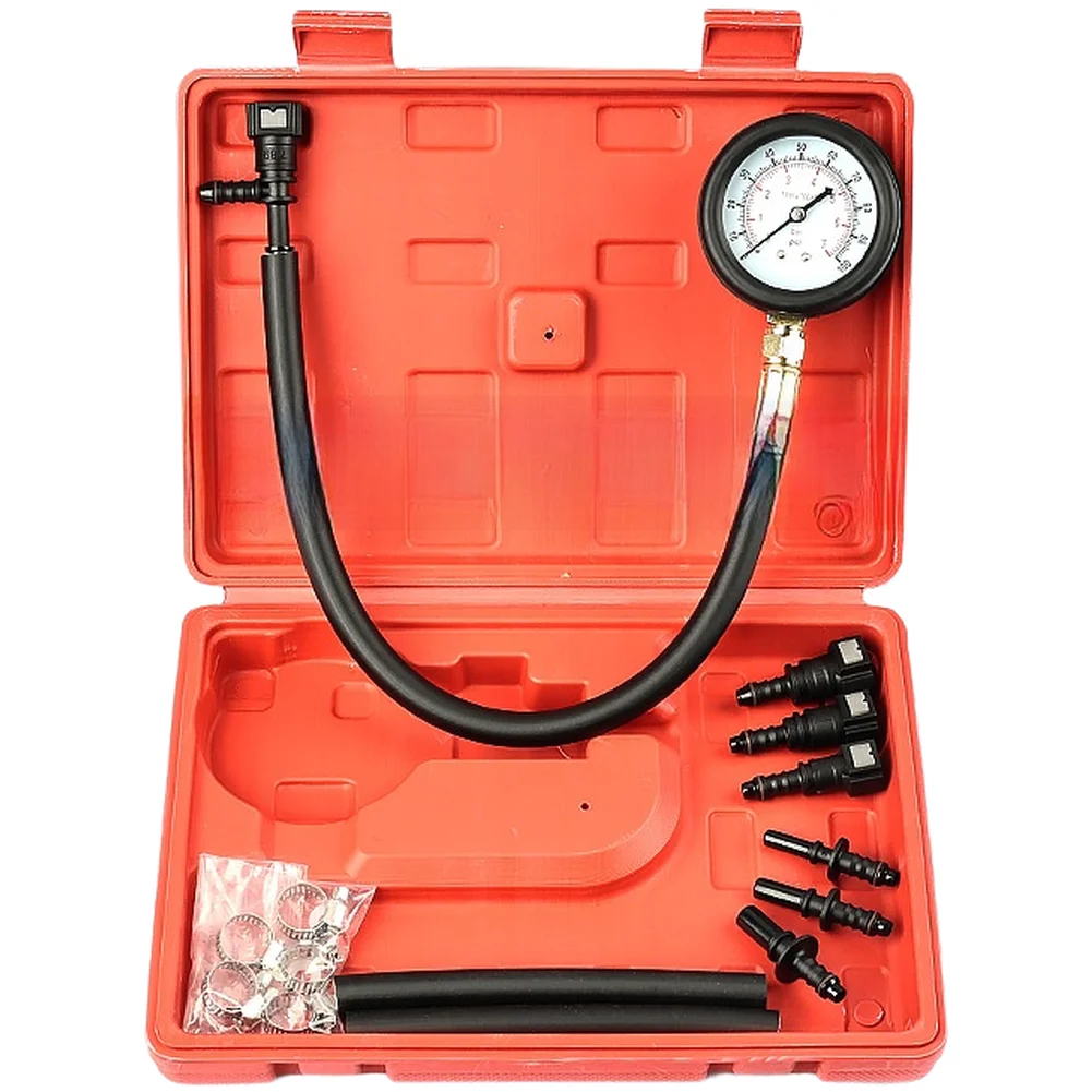 

Professional Pressure Gauge Kit For Motorcycle Fuel Injection Testing 0-7bar Pressure Gauge Tool Set For Car Motorcycles