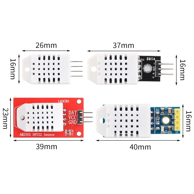 DHT22/AM2302 Digital Temperature & Humidity Sensor Module Temp Humidity Monitor Sensor for Arduino Electronic Practice DIY