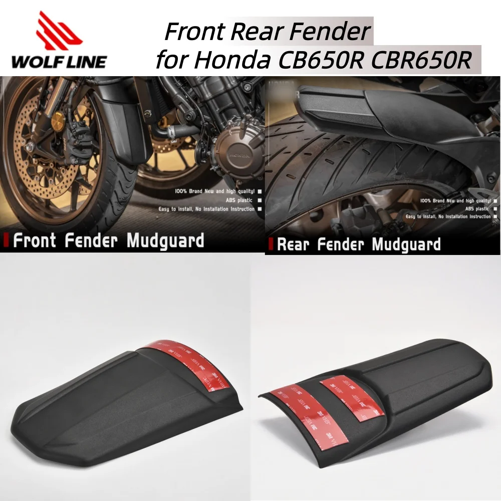 

Wolfline Front Rear Fender Guard Motorcycle Mudguard for Honda CR650R CBR650R CBR 650R 2019-2023 2021 Motorbike Extender Part