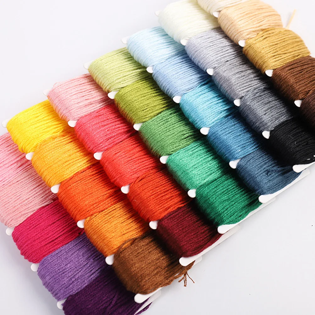 

Braided Bracelet Embroidery Thread Gradient Color Rope Sewing Cotton Portable Green