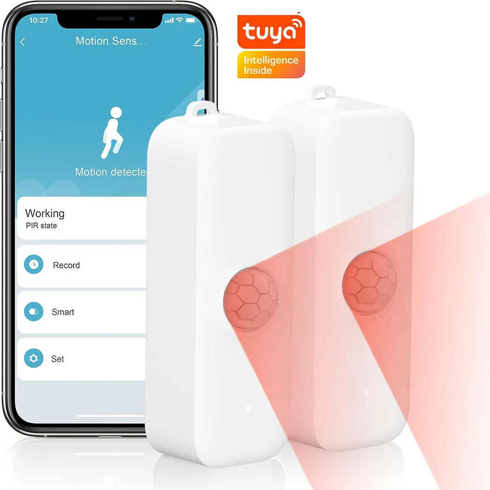 

Tuya PIR датчик движения Wi-Fi/Zigbee умный детектор инфракрасный детектор человеческого тела безопасность Smart Life работает с Alexa Google Home