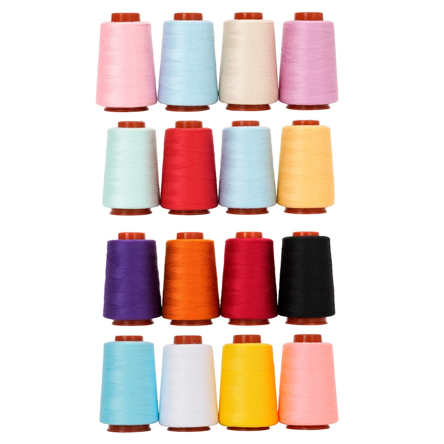 4 Pcs 800-Yard Small Pagoda 402 High-Speed Sewing Machine Thread Set for Home And Hand Sewing Polyester Denim