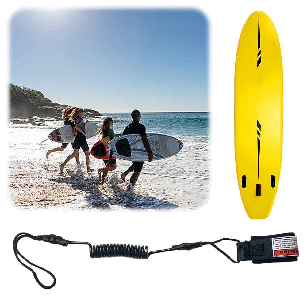 Premium Coiled Bodyboard Leash Stay on Board Knöchelriemen Paddleboard Knöchelleine Surfzubehör