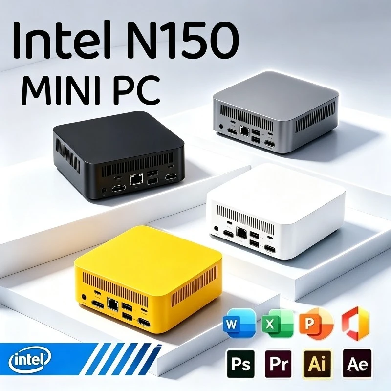 2026 Mini PC Intel Core N150 16GB RAM 1/2TB SSD  Small Pocket Computer WIFI6 BT5.2 4K Desktop PC Gaming Computer