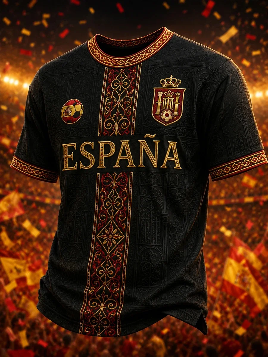 2026 Summer Model Fashion Football Training T-Shirt - 3D Digital Printing - Comfortable Breathable Family-Personalized Clothing