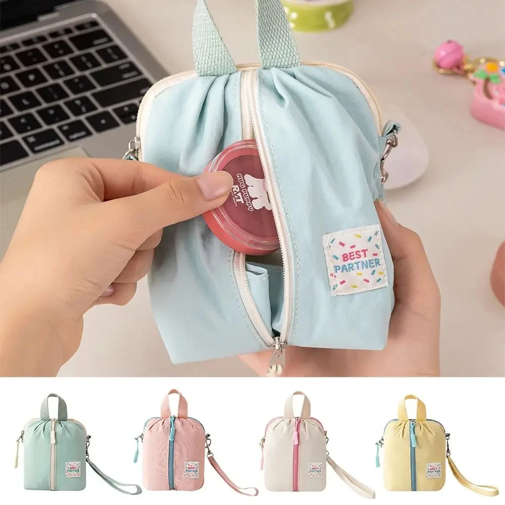 Tragbare Kleine Damenbinden-Aufbewahrungstasche Macaron Reise-Toilettenartikel Kosmetiktasche Make-up Organizer Vielseitig Einsetzbar – Detail 4