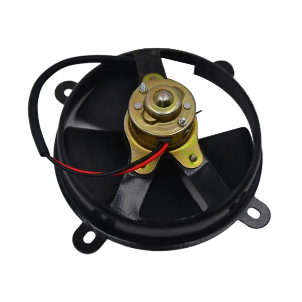 6in Black 5-blade Electric Radiator Cooling Fan for 150cc ATV DirtBike Buggy