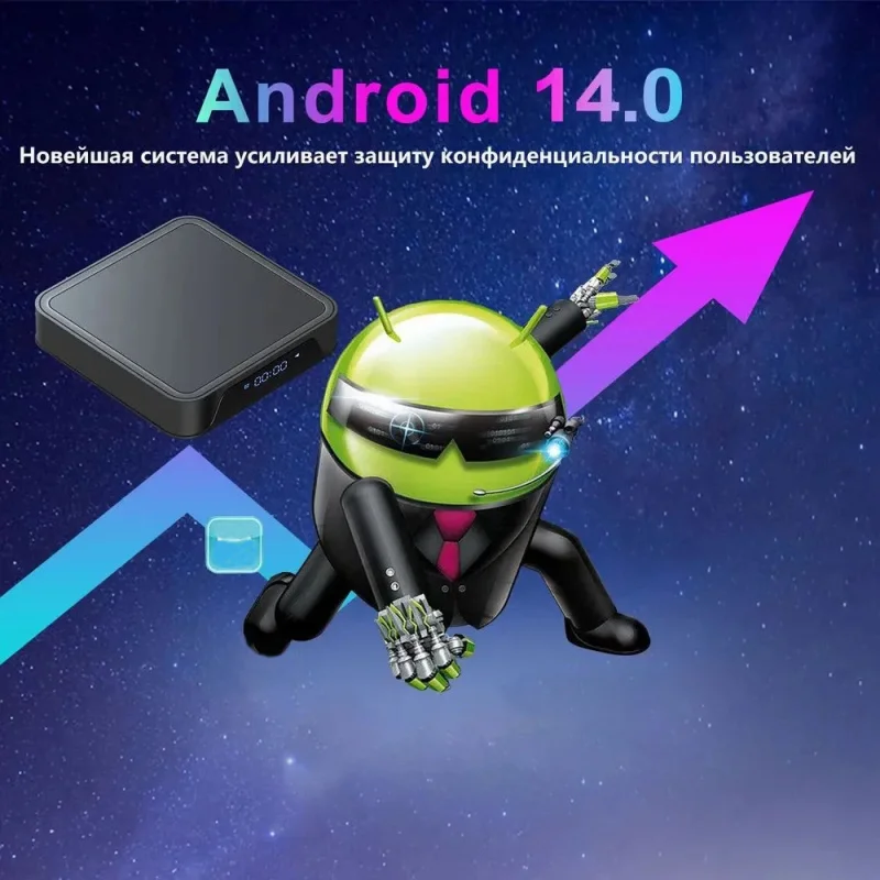 TV98 Smart TV Box H313 Android 14 Podwójny odtwarzacz multimedialny Wifi6 BT5.2 8K HD Pilot głosowy IPTV