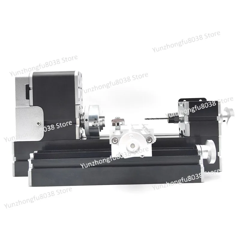 

Mini Micro Mechanical 60W Metal Lathe Machine Tools with Base for Carpentry in Wood,Soft Metal,Plexiglass,Plastic, Etc