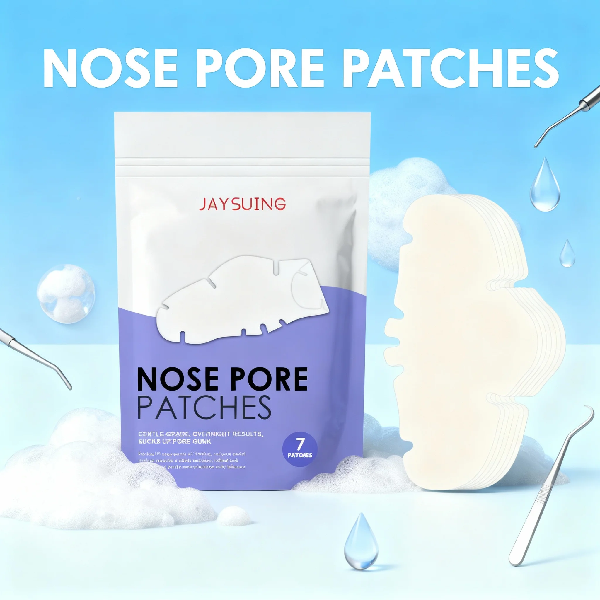 مزيل الرؤوس السوداء شرائط تنظيف المسام الكولاجين التطهير العميق شرائط الأنف السيطرة على النفط لطيف حب الشباب المسام تقليل العلاج #1