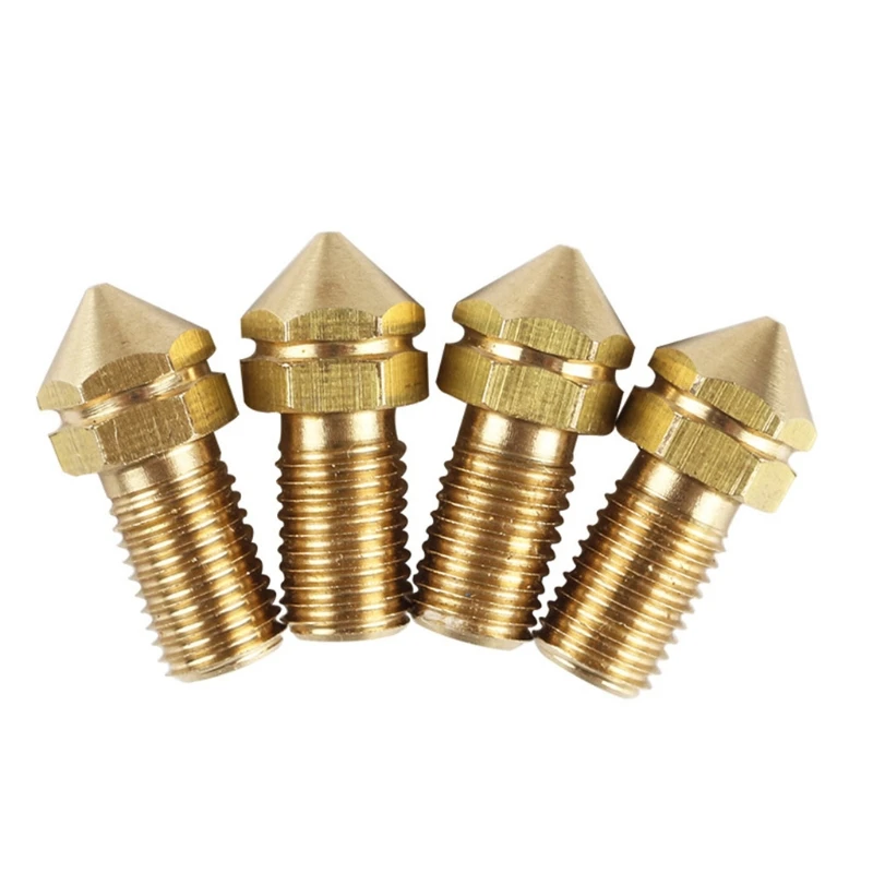 Ultimaker3 3DPrinter Replace Print Brass Nozzle 0.4mm for UM3 Spare Parts 3.0mm Filament 4Pcs/set