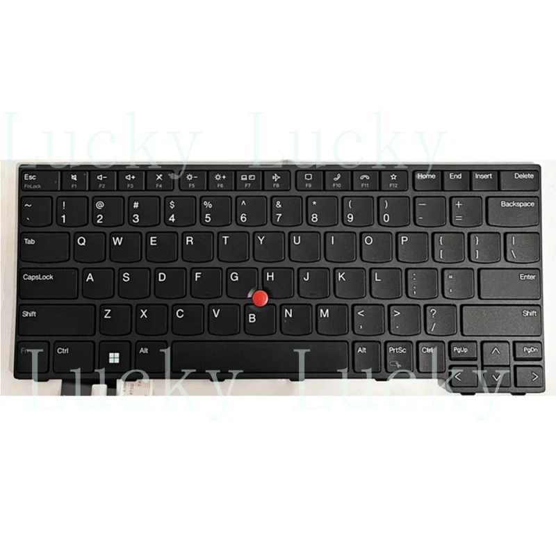 

Клавиатура для ноутбуков Lenovo ThinkPad T14 Gen3 Gen4 P14s L14 Gen3 Gen4, черная