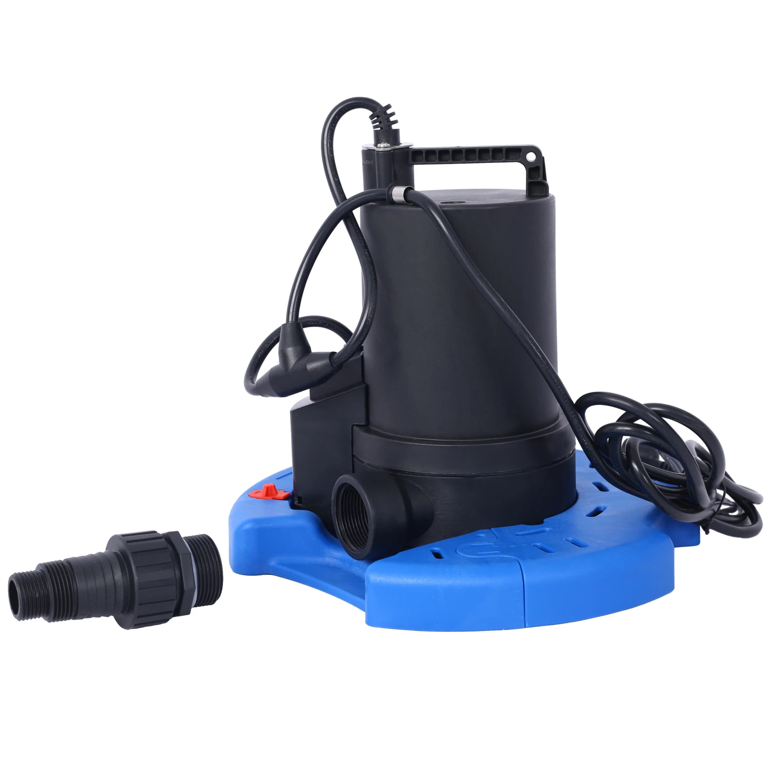 Automatic Swimming Pool Cover Pump 120V Submersible - 2500 GPH Water Removal - for Pool, Hot Tubs, Rooftops, Water Beds - with 3