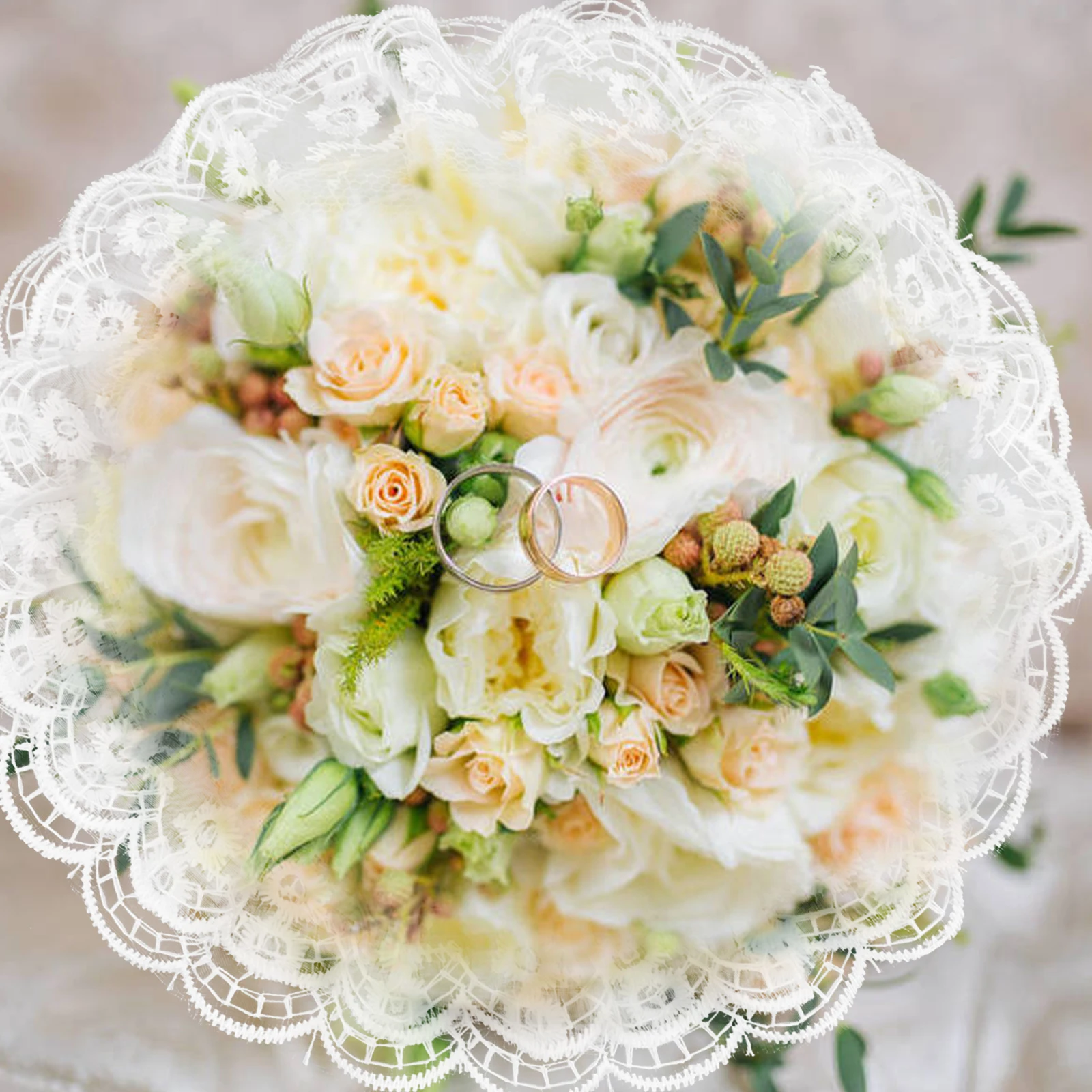 

10 Pcs Laces Bride Flower Accessories Wedding Decor Collar Party