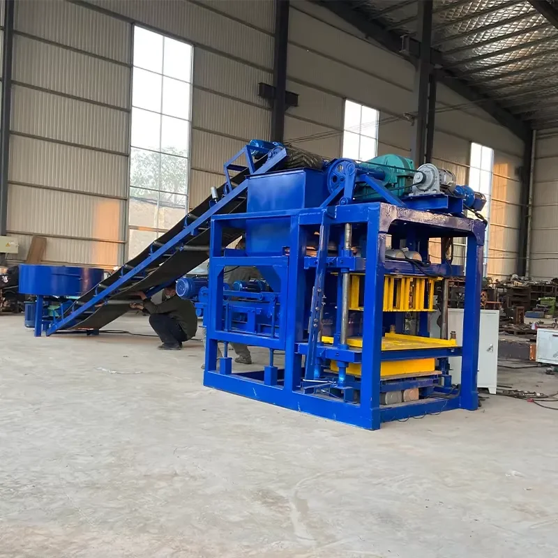 QTJ4-28 Semi Automatic Hollow Paver Block Making Machine Concrete Brick Machine for Landscaping