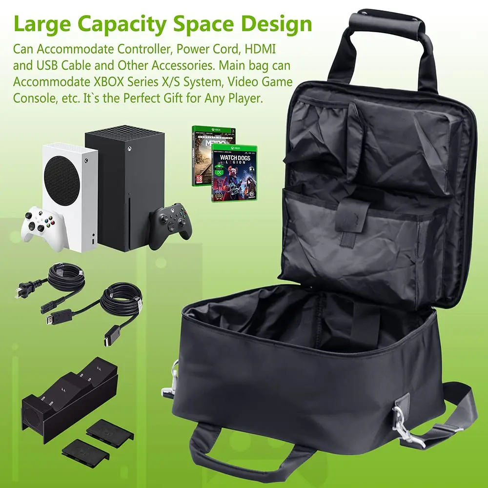 Carrying Case for XBOX ,Compatible with XBOX SERIES X/S, Travel Storage Bag for XBOX Controllers and Accessories