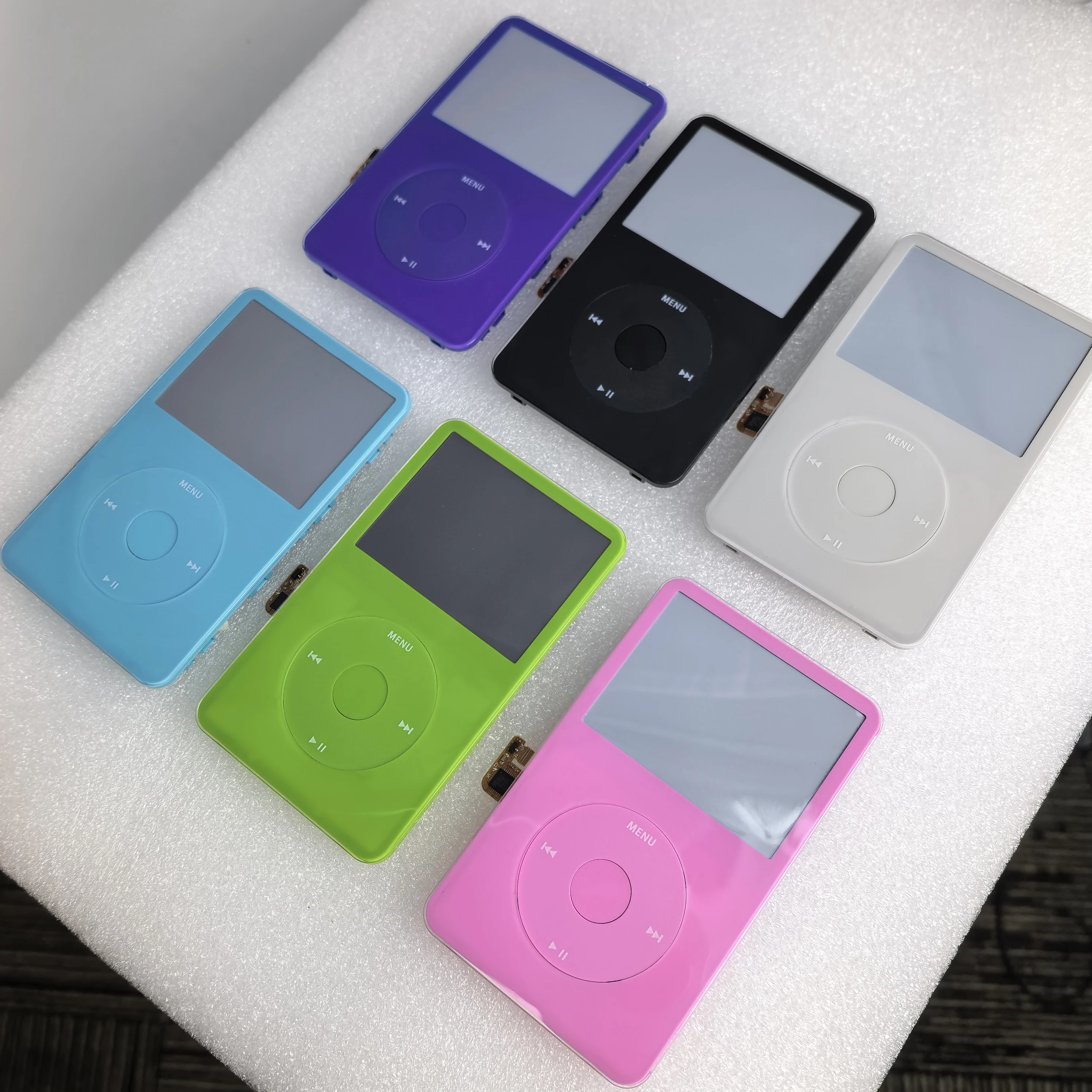 Für iPod Classic 5. und 5.5. Generation Video A1136 Vordere Frontplatte Gehäusebaugruppe + Clickwheel Mitteltasten-Gehäuseabdeckung 30GB 60GB 80GB – Detail 6