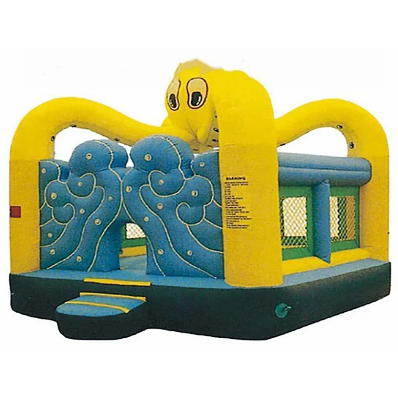 New popular children commercial indoor playground,yellow octopus bounce house indoor equipment for sale