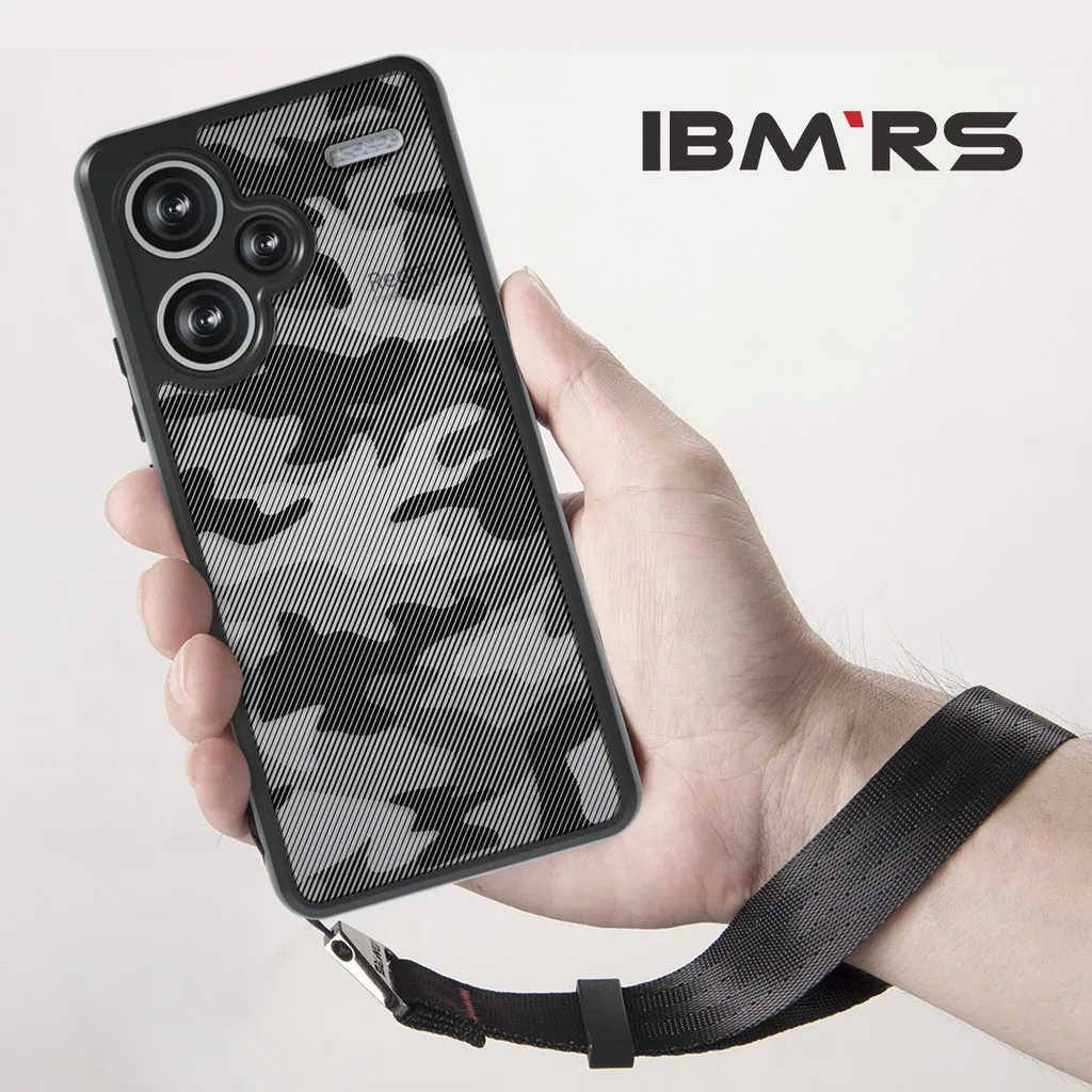 

IBMRS [Anti-Scratch Dual Coating] for redmi note 13 pro plus 5g case, Camo Shockproof matte Phone Case(Comes with wrist strap)