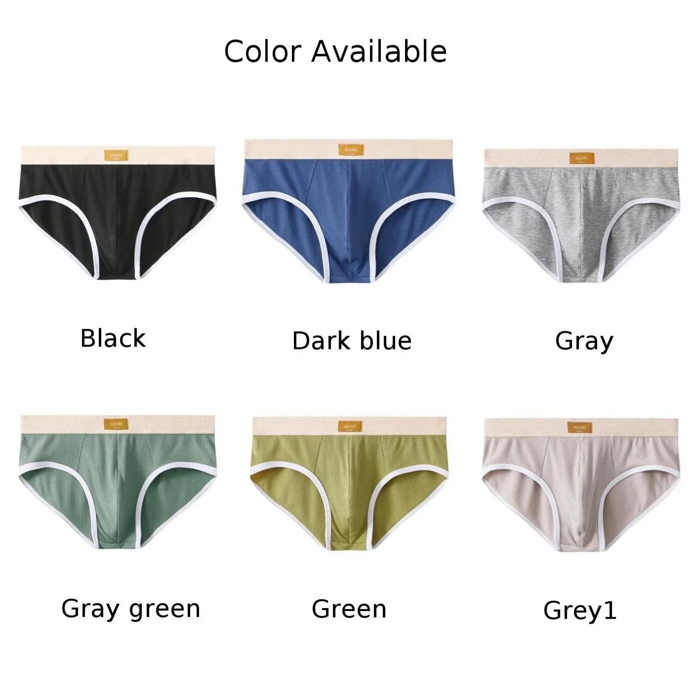 Men Sexy Convex Pouch Briefs Breathable Comfortable Panties Low Rise Underpants Bikini Underwear Jockstrap Trunks Lingerie