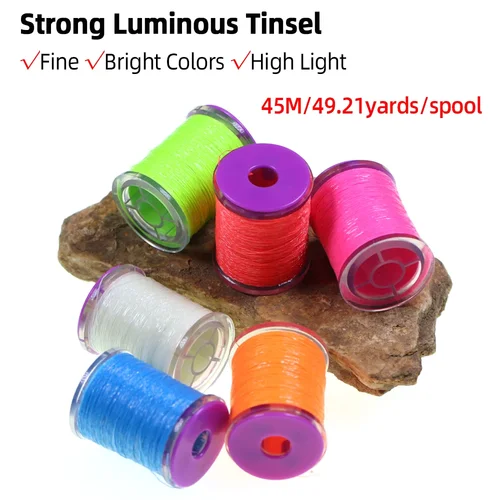 Imagen 2 del producto Wifreo, 2 uds., oropel luminoso, gancho de asistencia, plantilla, señuelo, aparejo Sabiki, Streamer, Midge, Ninfa, cuerpo, ala, piernas, cola, atado de moscas, Material