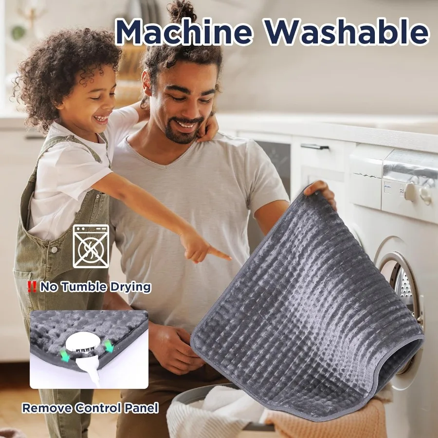 NALONE Full Body Heating Pad for Back Pain Relief 10FT Cord Extra Large Heating Pads for Neck XXXL Portable Electric Heated Pad