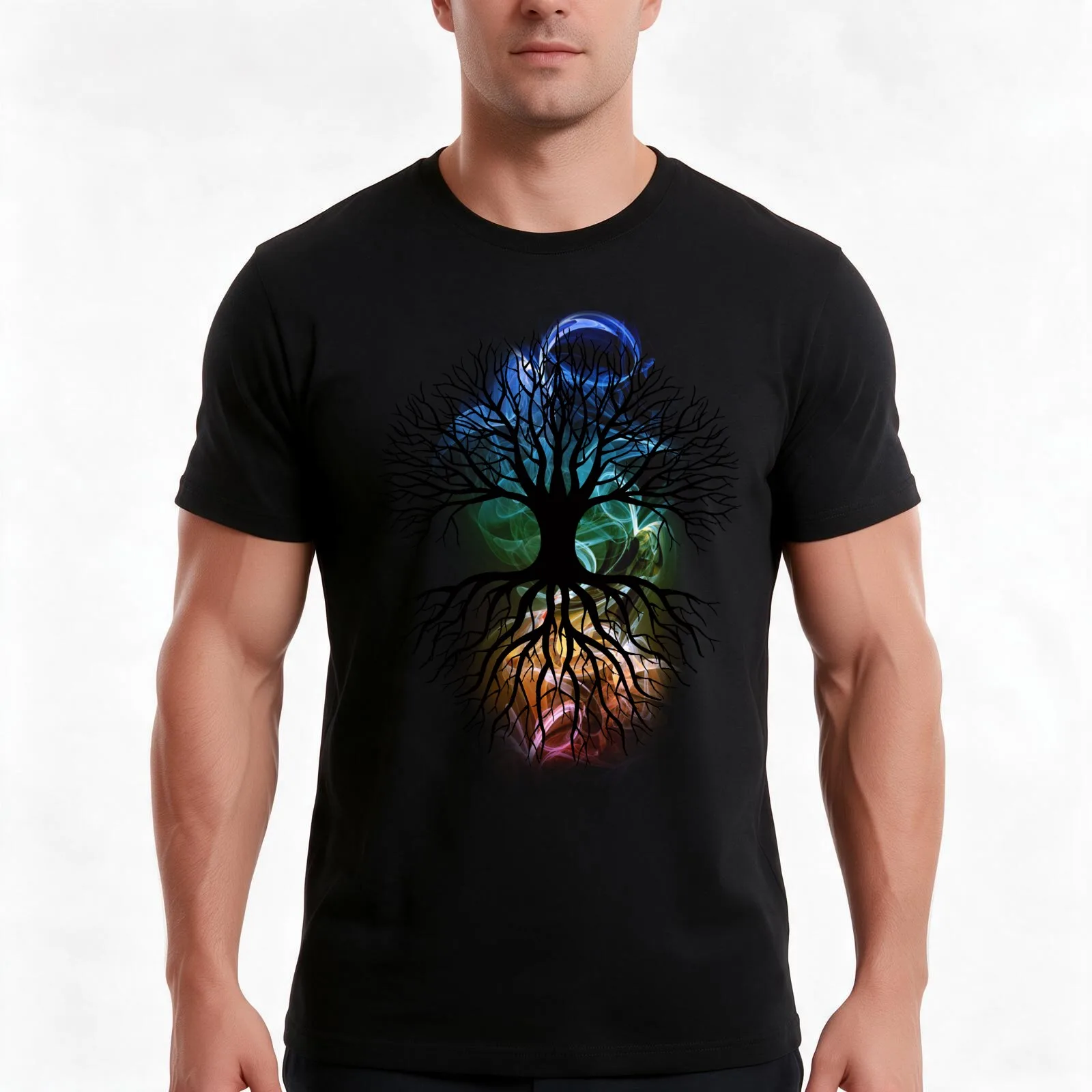 Natural Source T-Shirt, Summer Casual Cotton Tee, Oversized Streetwear Tops, Vintage Graphic Print, Loose Fit Short Sleeve