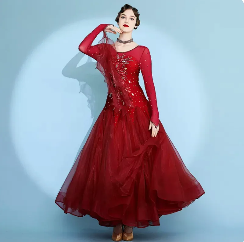 Ballroom Competition Dance Dress Women Professional Waltz Dancing Wear Adult Advanced Standard Ballroom Dance Dresses