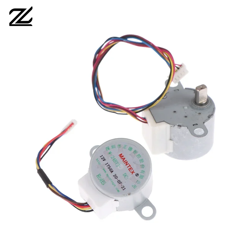 4-фазный 5-проводной шаговый двигатель постоянного тока 5 В 12 В с кабелем 15 см, редуктор 24BYJ48 для однокристального микрокомпьютера/мониторинга камеры 4-фазный 5-проводной шаговый двигатель постоянного тока 5 В 12 В с кабелем 15 см, редуктор 24BYJ48 для однокристального микрокомпьютера/мониторинга камеры