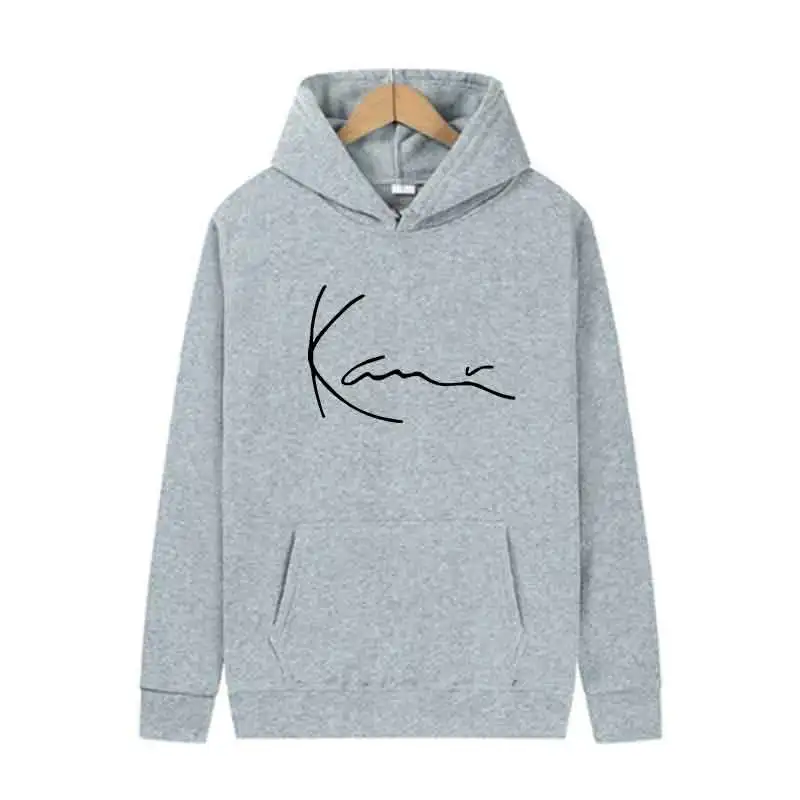 Männer Blau Weiß Mode Trends Hoodie Drucken Casual Streetwear Sport Jogging Sweatshirt Pullover Frühling Herbst Täglich Unisex Tuch – Detail 5