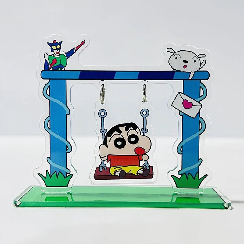 Crayon Shin Chan Anime Swing Tabletop Ornament Pochacco Kawaii Acrylic Decoration Girl Toy Cartoon Gift Hot Selling Surprise