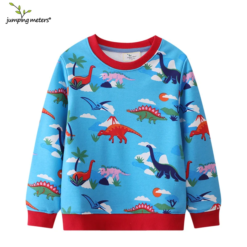 

Spring Boys Sweatshirt Children's Clothing New Children's Tops Dinosaur Pattern Cartoon Long Sleeve Tops Boys Sweatshirt