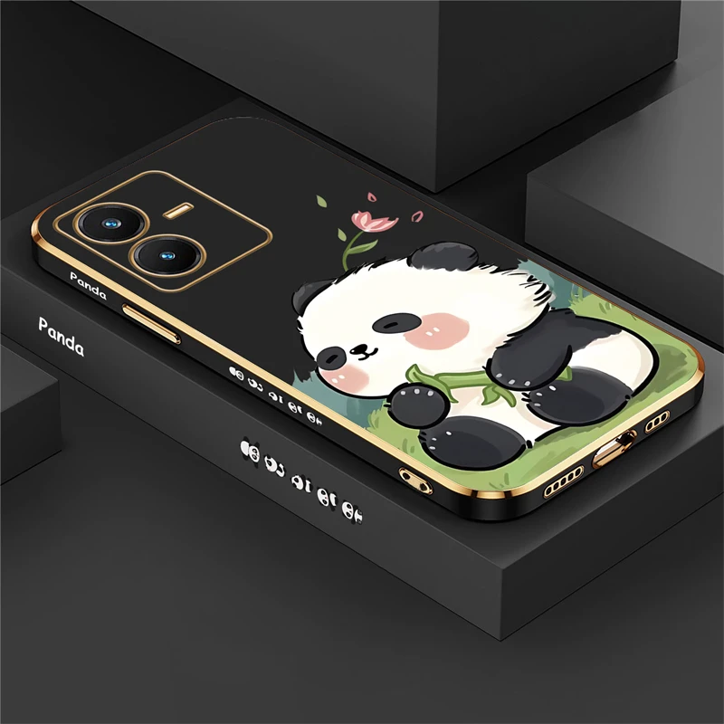 Phone Case For Vivo V15 Pro V11 V11i V5 Lite S17 Pro S16 S10E S12 V7 Plus S18 S7 S1 Pro Fashion Cute Panda Shockproof Cover