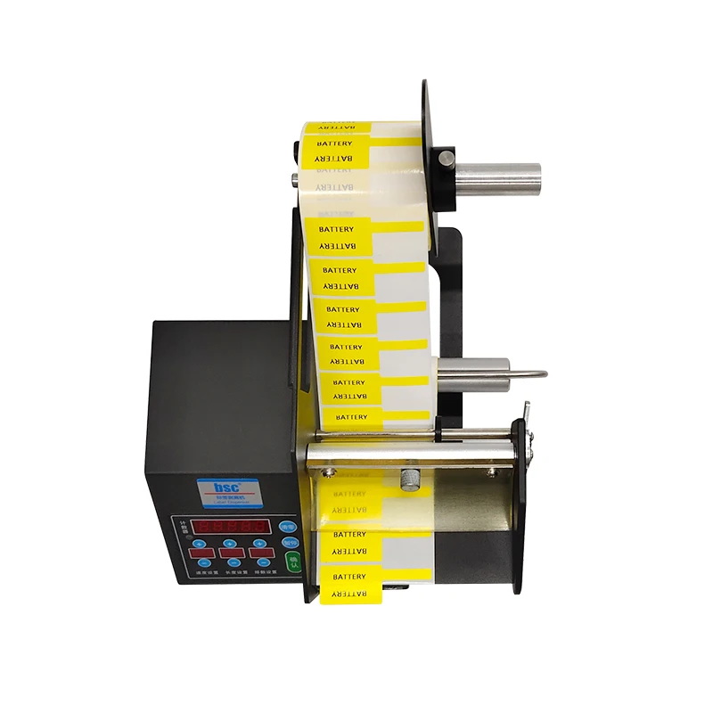 For Plant Using hang Tab Label Dispenser BSC Q120 hang Tab Label Application Digital Display Roll Sticker Label Dispenser 120mm