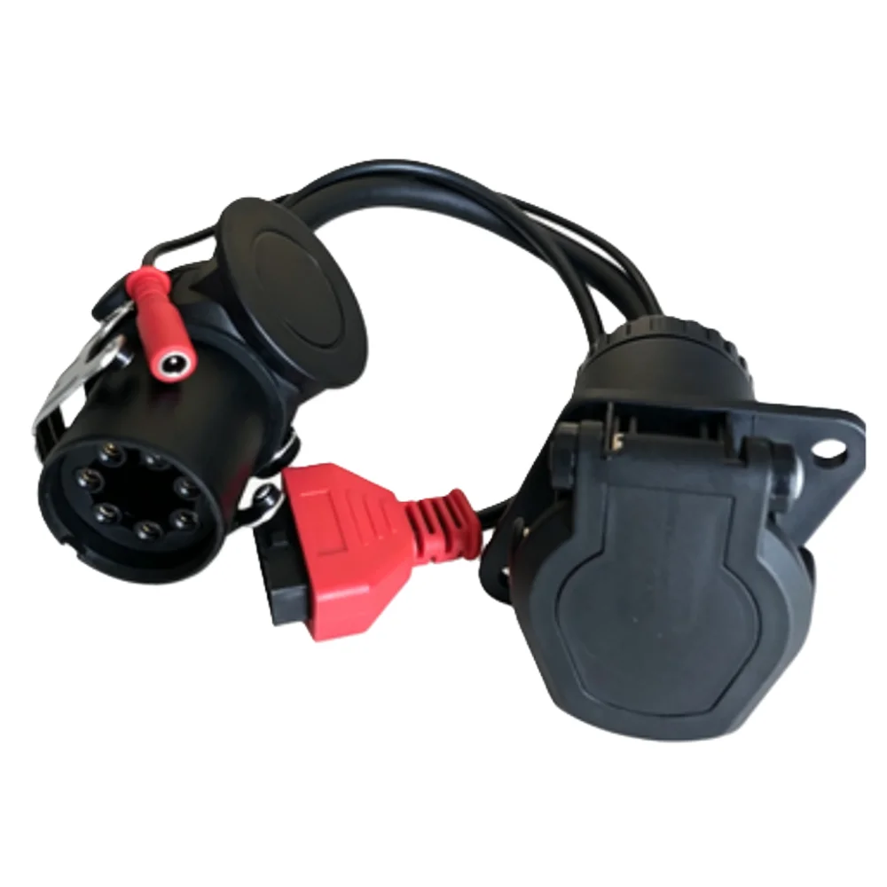 The new truck trailer diagnostic adapter cable is compatible with Bosch Autel Autocom and EBS ISO 7638 OBD2 is suitable for vari