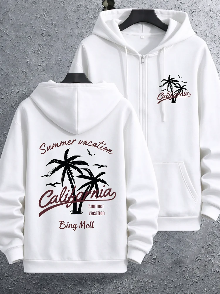 Moletom com capuz de fleece masculino com zíper, estilo Y2K vintage, para treino atlético, jaqueta esportiva quente e folgada, ideal para férias de ve