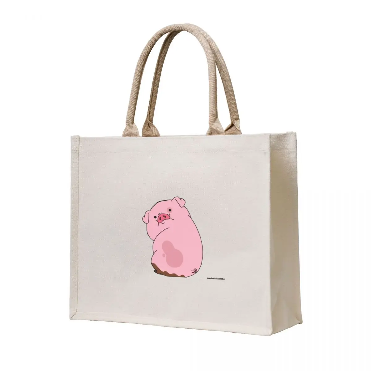 

Waddles The Pig Tote Bag large size bags personalized tote Cloth bag ecological bags
