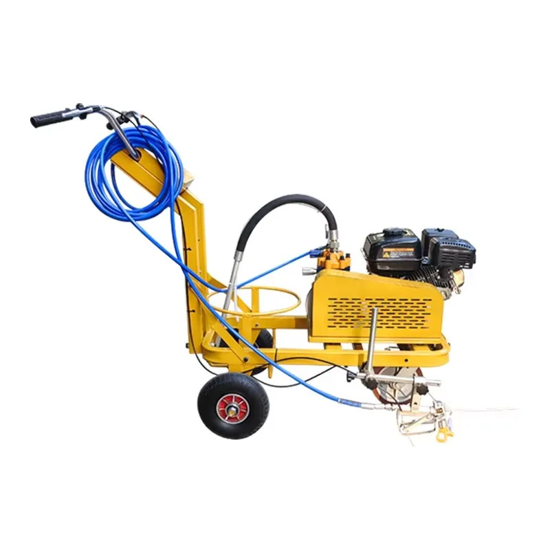 2026 DynoMach High Efficiency 11kw Cold Hot Melt Line Marking Machine-Small Hand-Pushed for Road Driving School Runway (1 Year