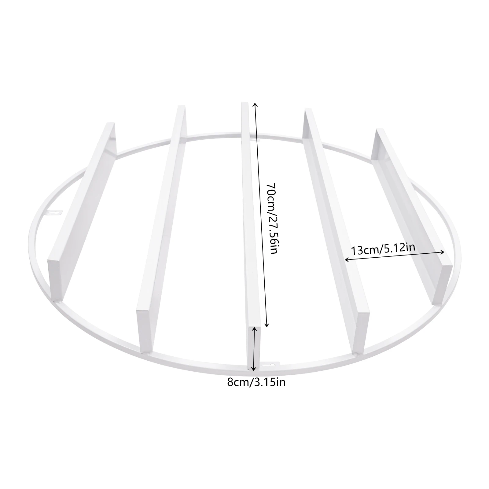 

Display Stand For Nail Salon Nail Polish Organizer 3PCS Wall Mounted Round Shape Nail Polish Storage Rack