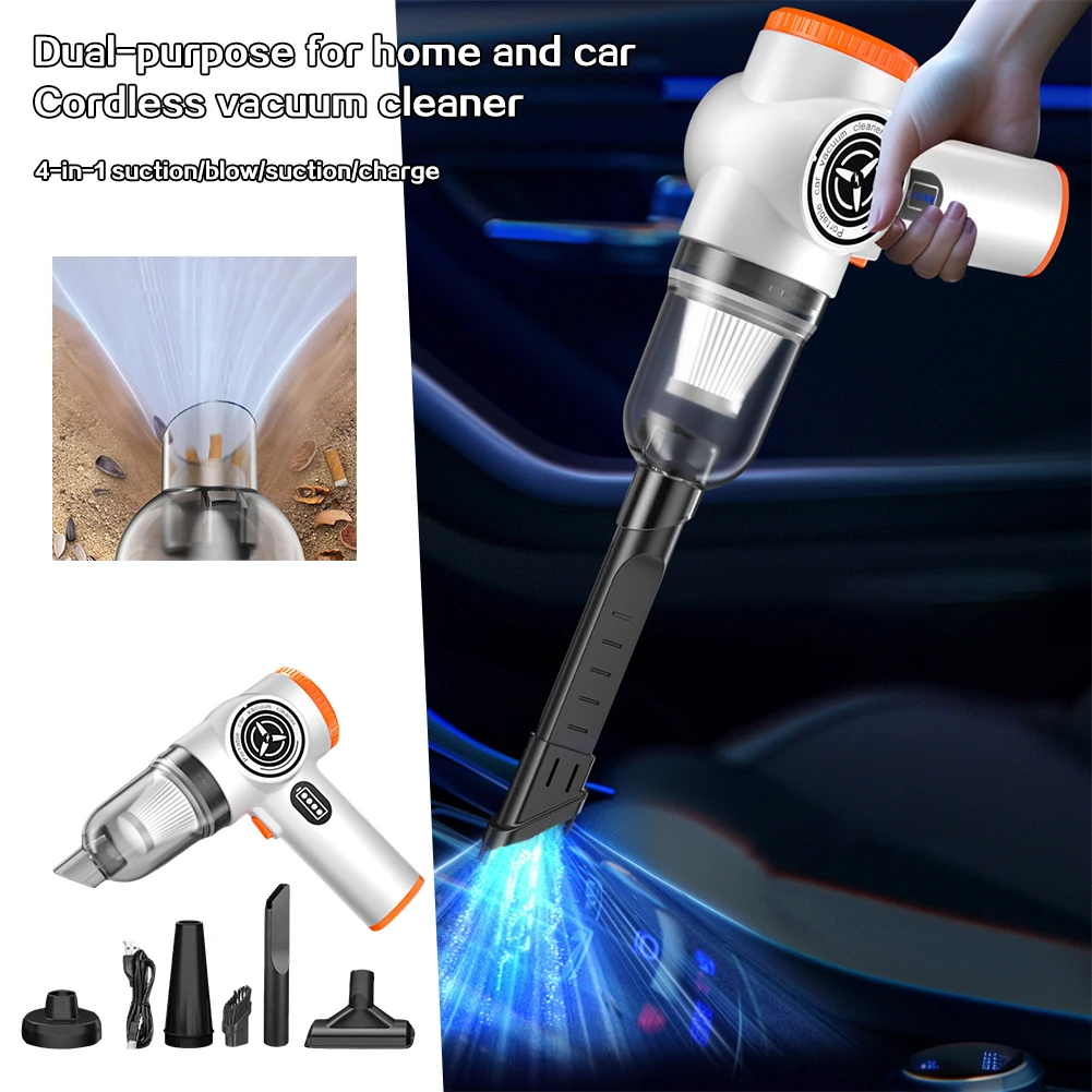 Wireless Handheld Car Vacuum Cleaner Pet Hair Remover Ergonomic Handheld Quick Home Clean-ups