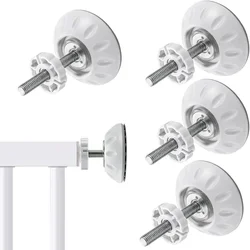 1/4PCS Gates Wall Cups Guard Safety Gate Screw Bolts Kit for Baby Pet Dog Stair