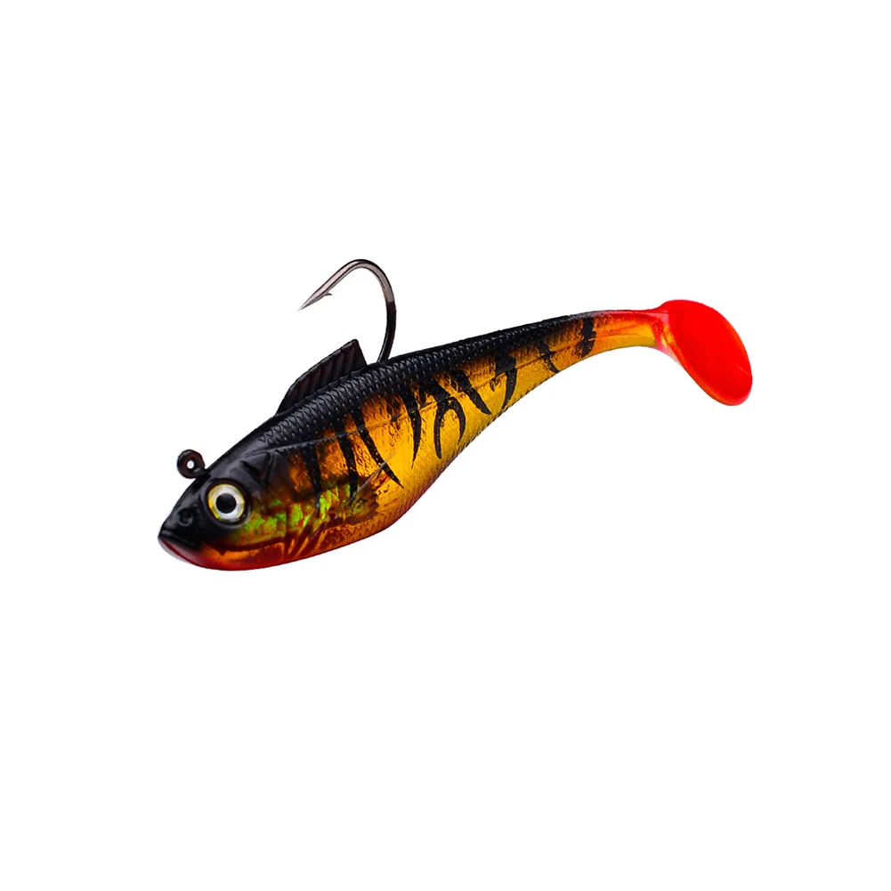 Bait Fishing Lure Fishing Soft Bait T Tail 5/8/11cm Environmentally Friendly High Elasticity Powerful Fish Lure