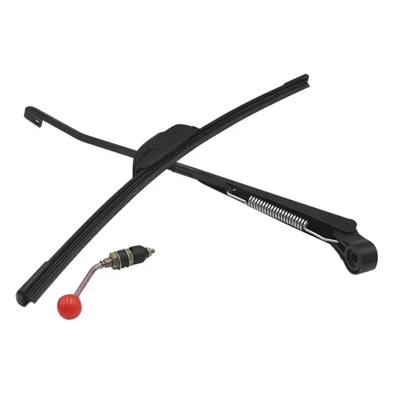 

A48P-2 Set 350X400MM Manual UTV Windshield Wiper 15.7 Inch Wiper Kit For Polaris Ranger RZR 800 900 Can Am Kawasaki Honda